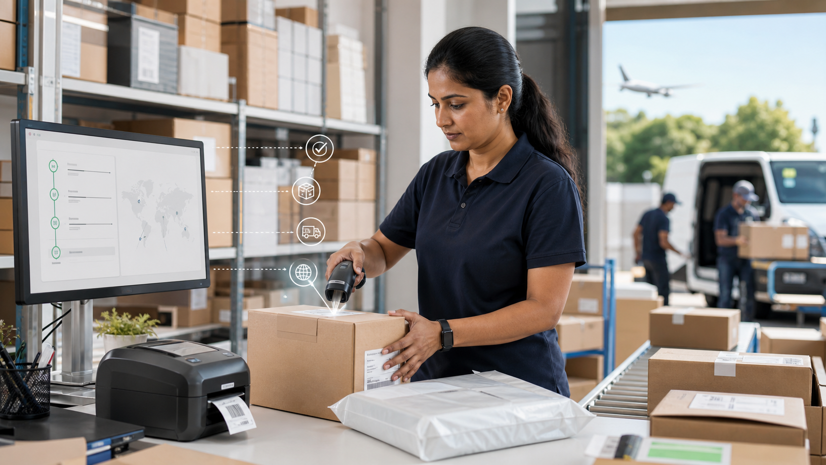 eCommerce shipment movement visual