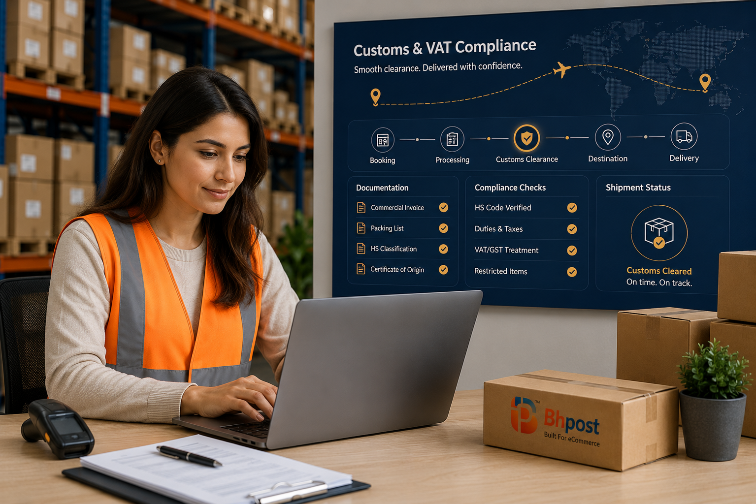 Approved customs and VAT compliance scene